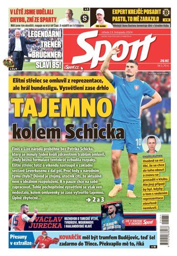 Obálka e-magazínu Sport 13.11.2024