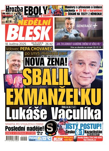 Obálka e-magazínu Nedělní Blesk 18.5.2025