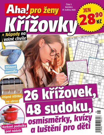 Obálka e-magazínu Aha! pro ženy křížovky 5/2026
