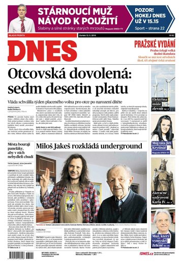 Obálka e-magazínu MF Dnes 12.5.2016