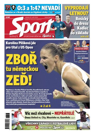 Obálka e-magazínu Sport 10.9.2016