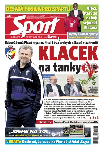 Obálka e-magazínu Sport 22.7.2017