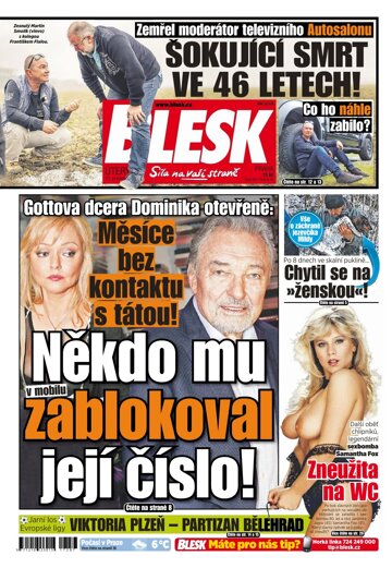 Obálka e-magazínu Blesk 12.12.2017