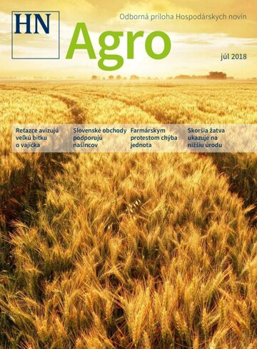 Obálka e-magazínu Prílohy HN Agro - júl 2018