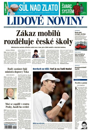 Obálka e-magazínu Lidové noviny 19.1.2019