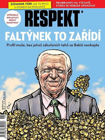 Obálka e-magazínu Respekt 18/2019