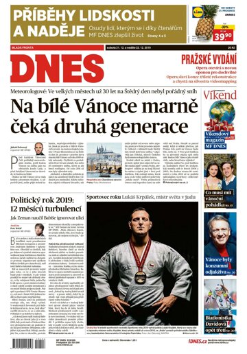 Obálka e-magazínu MF Dnes 21.12.2019