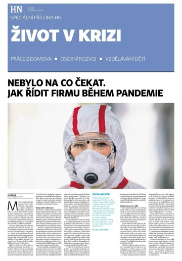 Obálka e-magazínu Hospodářské noviny - příloha 060 - 25.3.2020 Život v krizi