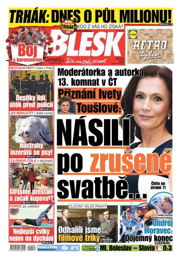 Obálka e-magazínu Blesk 15.3.2021