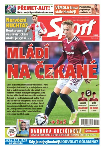 Obálka e-magazínu Sport 9.11.2021