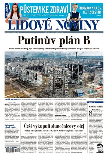 Obálka e-magazínu Lidové noviny 23.3.2022