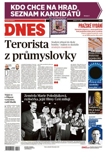 Obálka e-magazínu MF Dnes 9.11.2022