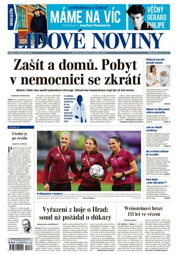 Obálka e-magazínu Lidové noviny 2.12.2022
