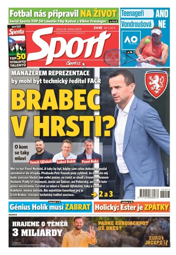 Obálka e-magazínu Sport 16.1.2024