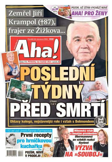 Obálka e-magazínu AHA! 28.7.2025