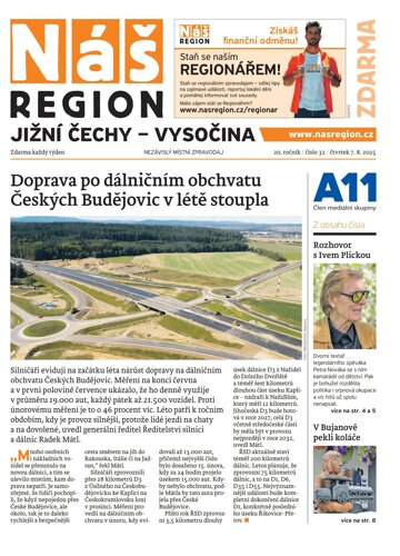 Obálka e-magazínu Náš Region - Vysočina 32/2025