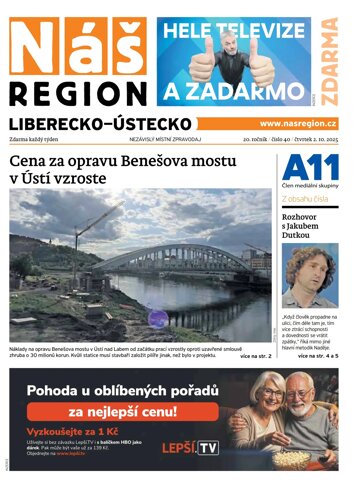 Obálka e-magazínu Náš Region - Ústecko 40/2025