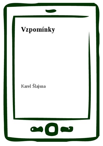 Obálka knihy Vzpomínky