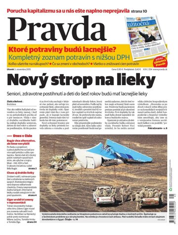 Obálka e-magazínu Pravda 3.11.2015