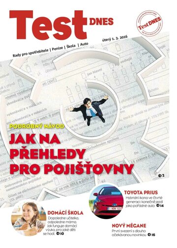 Obálka e-magazínu TEST DNES - 1.3.2016