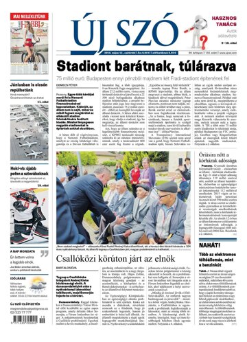 Obálka e-magazínu Új Szó 12.5.2016