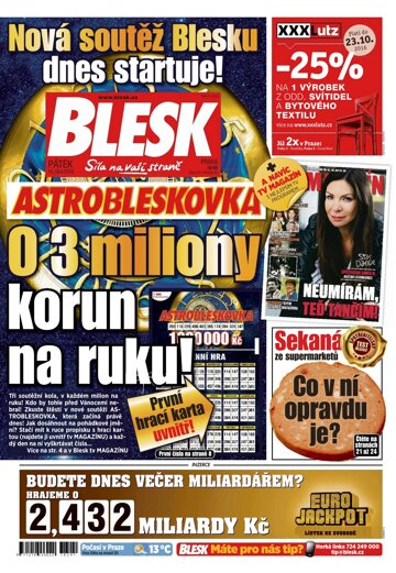 Obálka e-magazínu Blesk 14.10.2016