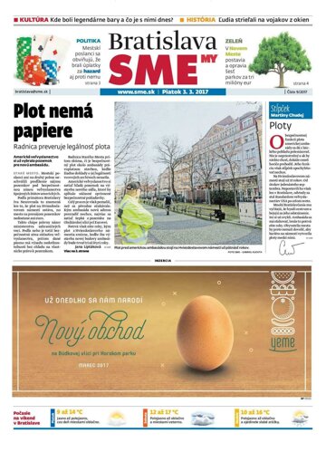 Obálka e-magazínu SME MY Bratislava 3/3/2017