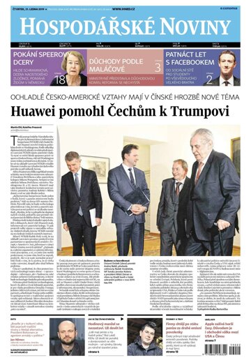 Obálka e-magazínu Hospodářské noviny 022 - 31.1.2019