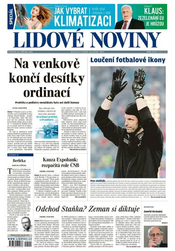 Obálka e-magazínu Lidové noviny 30.5.2019