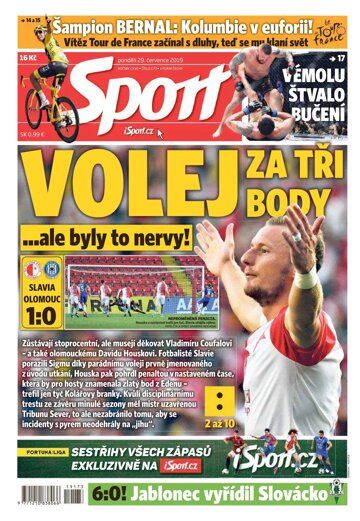 Obálka e-magazínu Sport 29.7.2019