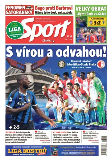 Obálka e-magazínu Sport 17.9.2019