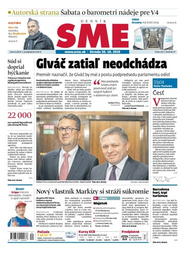 Obálka e-magazínu SME 30.10.2019