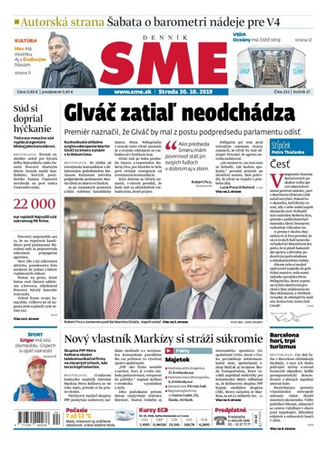 Obálka e-magazínu SME 30.10.2019