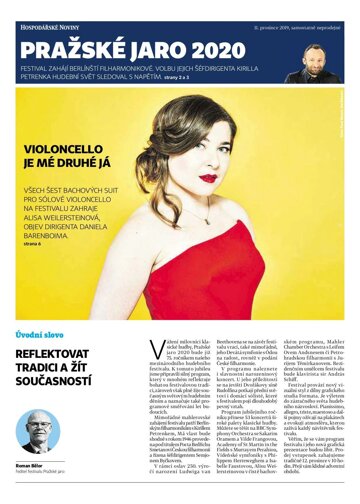 Obálka e-magazínu Hospodářské noviny - příloha 240 - 11.12.2019 Pražské jaro