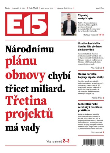 Obálka e-magazínu E15 23.3.2022