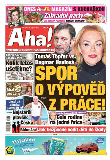 Obálka e-magazínu AHA! 25.8.2022