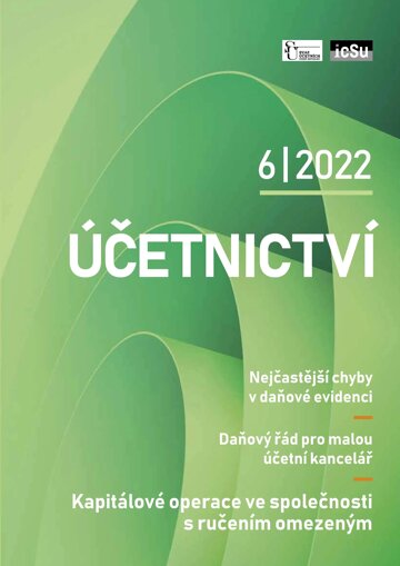 Obálka e-magazínu Účetnictví 6/2022