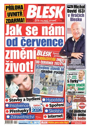 Obálka e-magazínu Blesk 24.6.2024