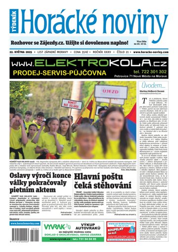 Obálka e-magazínu Horácké Noviny 21/2025