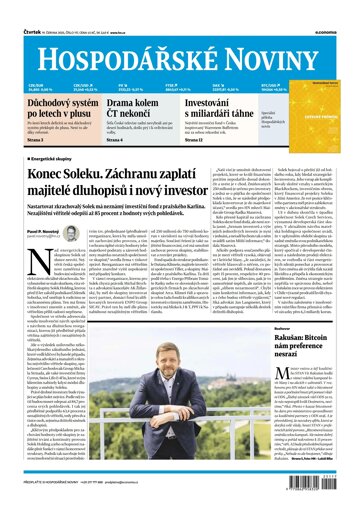Obálka e-magazínu Hospodářské noviny 117 - 19.6.2025