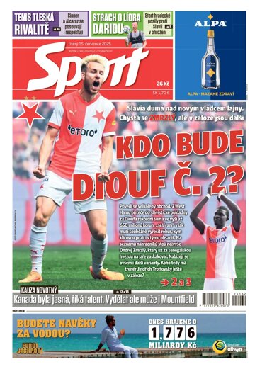Obálka e-magazínu Sport 15.7.2025