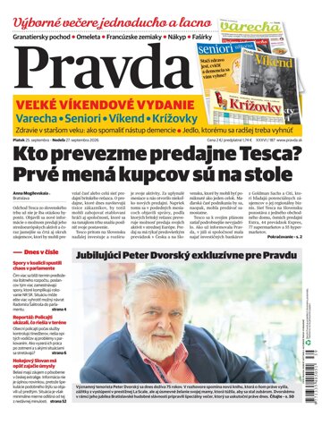Obálka e-magazínu Pravda 25. 9. 2026