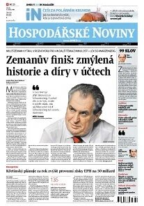 Obálka e-magazínu Hospodářské noviny 016 - 23.1.2013
