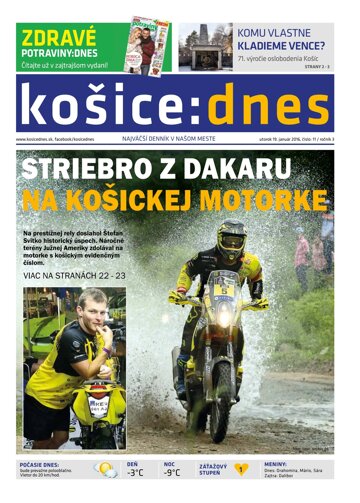 Obálka e-magazínu košice:dnes 19.1.2016