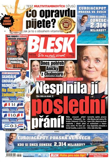 Obálka e-magazínu Blesk 22.6.2018