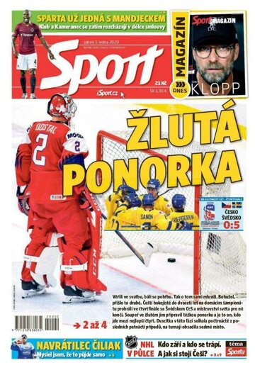 Obálka e-magazínu Sport 3.1.2020