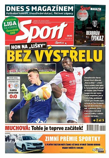 Obálka e-magazínu Sport 19.2.2021