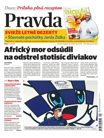 Obálka e-magazínu Pravda 23. 7. 2021