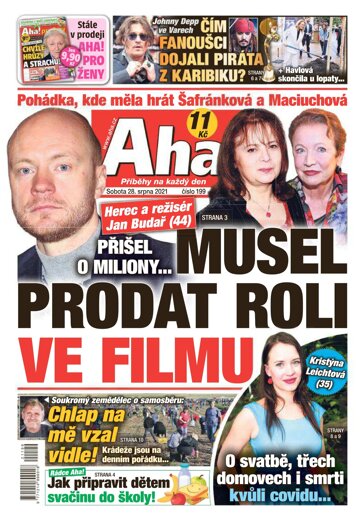 Obálka e-magazínu AHA! 28.8.2021