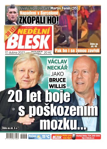 Obálka e-magazínu Nedělní Blesk 17.4.2022